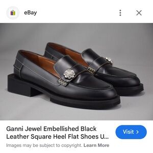 Ganni jewel embelished loafers